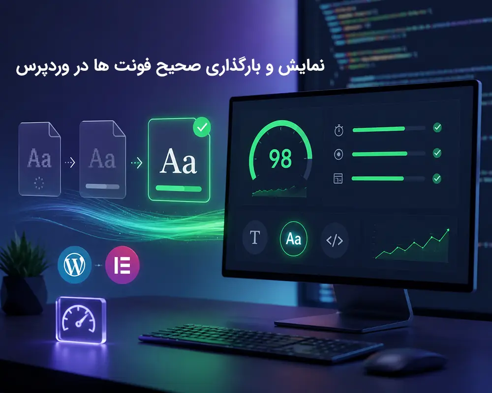 رفع خطای Ensure text remains visible during webfont load در Page Speed Insights