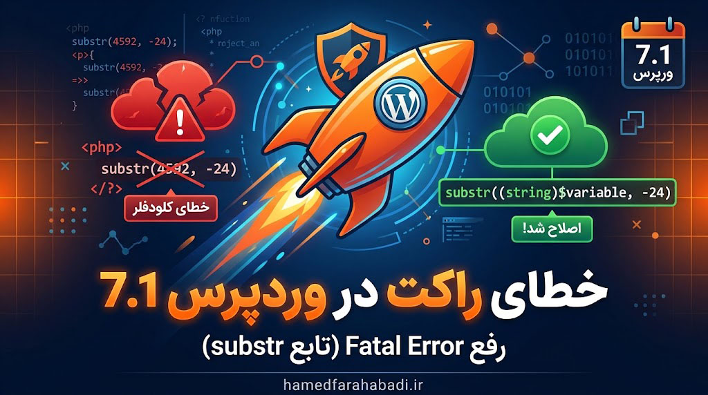 آموزش رفع خطای افزونه راکت در وردپرس ۷.۱ (مشکل Cloudflare.php)