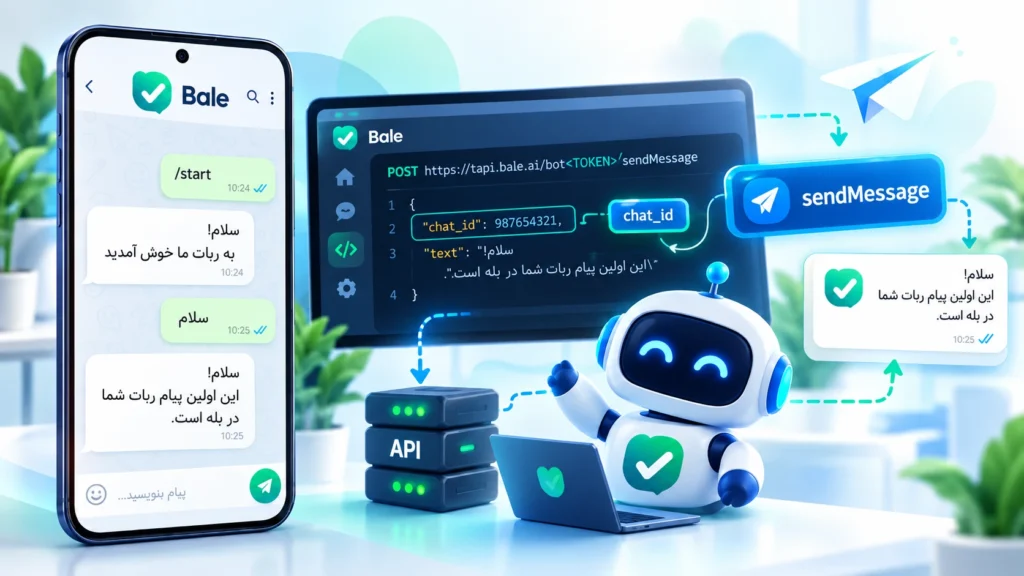 ارسال پیام با sendMessage در API بله